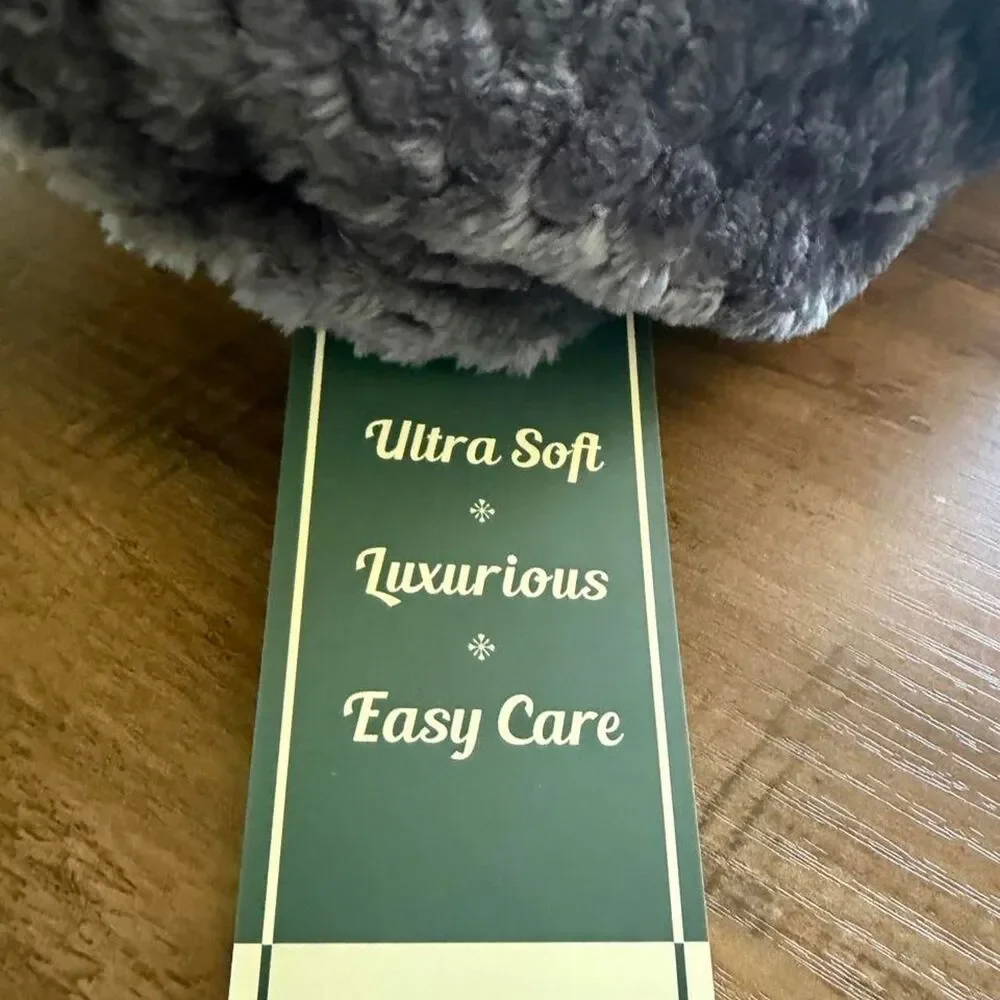 New Grey Waffle Pattern Super Soft Throw Blanket 60x80in
